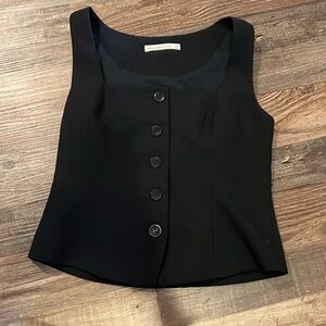 Abercrombie & Fitch Black Button Tank Top Vest